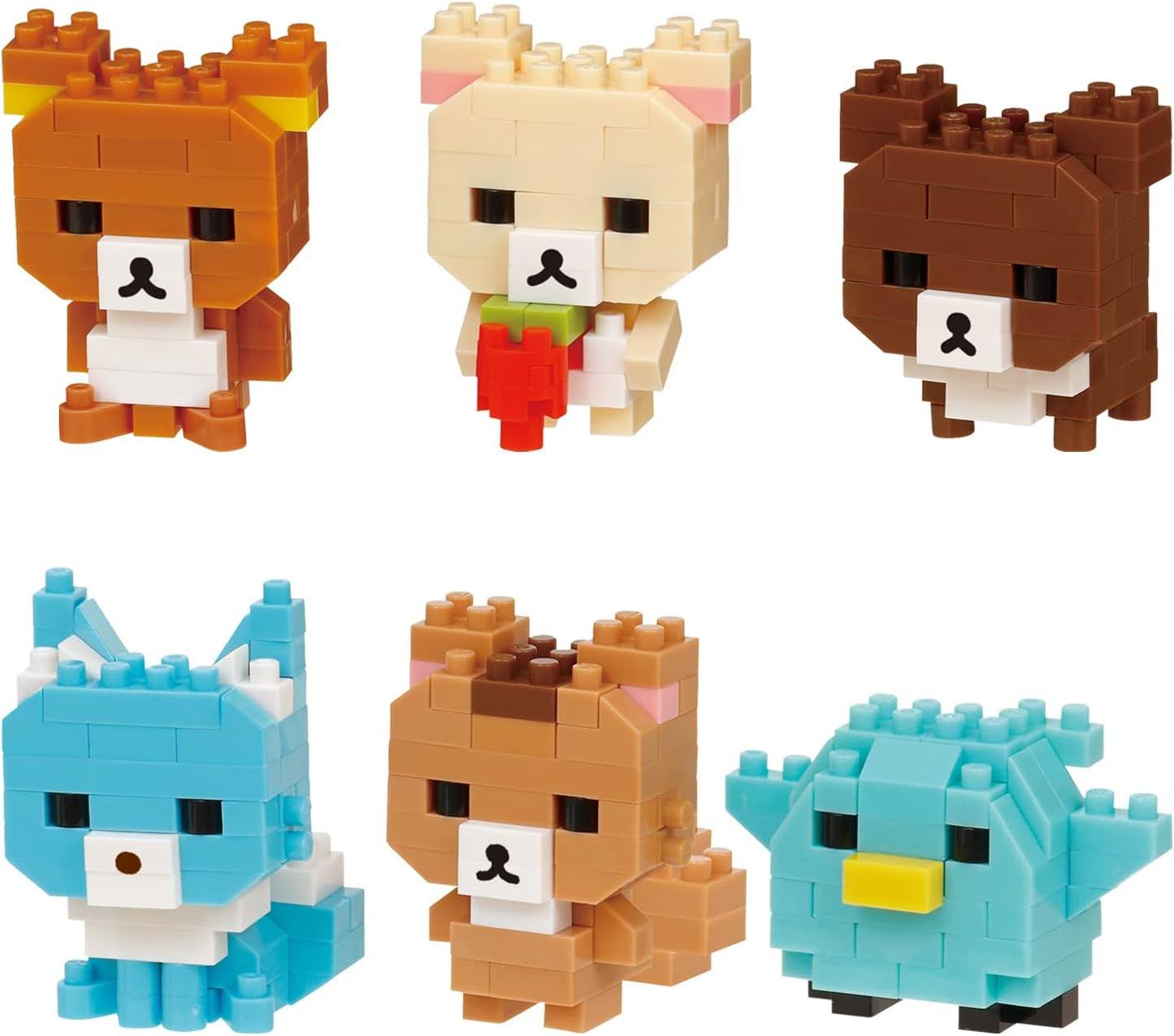 Nanoblock - 迷你鬆弛熊 Rilakkuma vol.2 ( 6件裝)