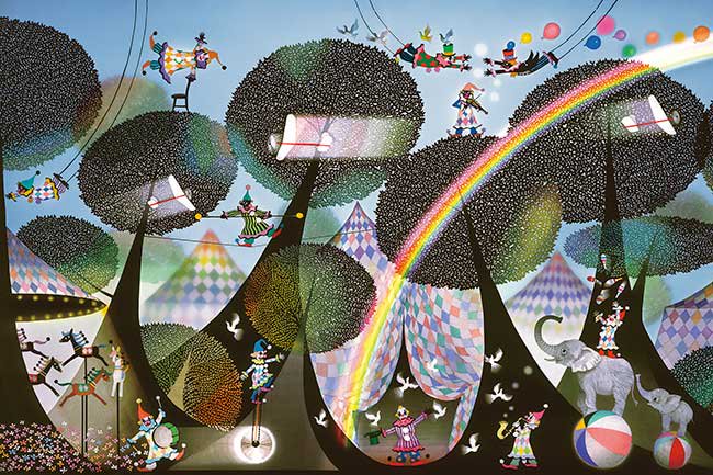 藤城清治 - 森林馬戲團 1000塊 (50×75cm)