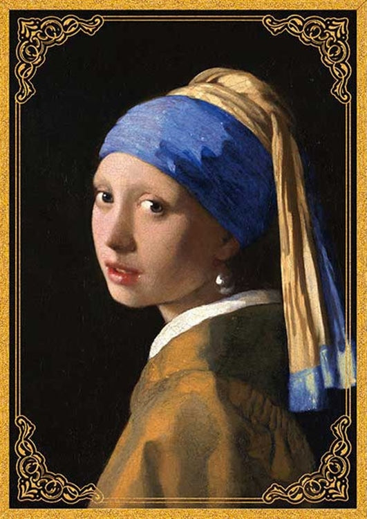 (燙金工藝) 維梅爾 - 戴珍珠耳環的少女 108塊 (18.2×25.7cm)