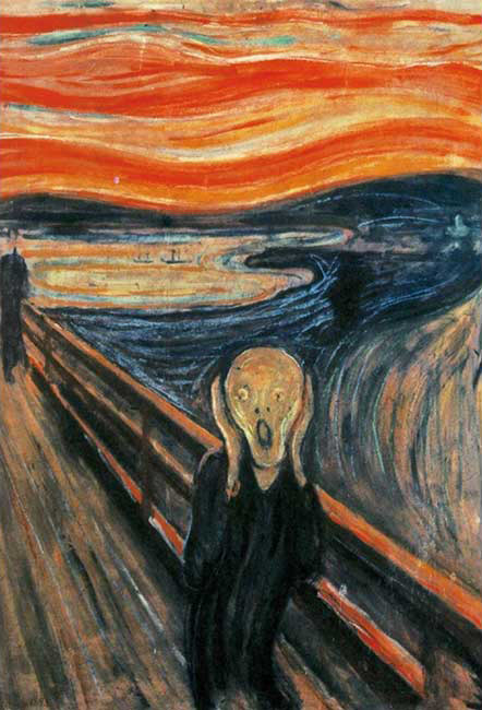 (迷你尺寸) 孟克 - 吶喊 120塊 (10×14.7cm)