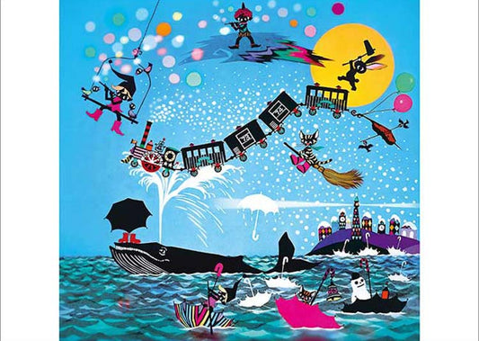 藤城清治 - 夢中的一年 500塊 (38×53cm)