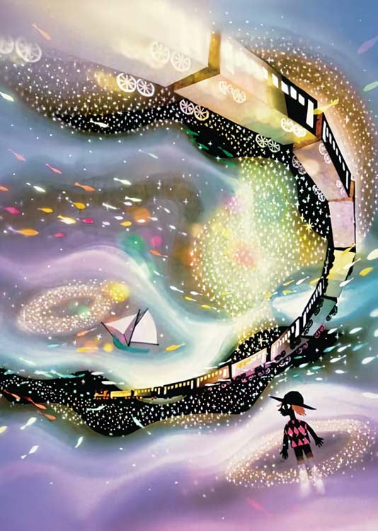 藤城清治 - 銀河之旅 500塊 (38×53cm)