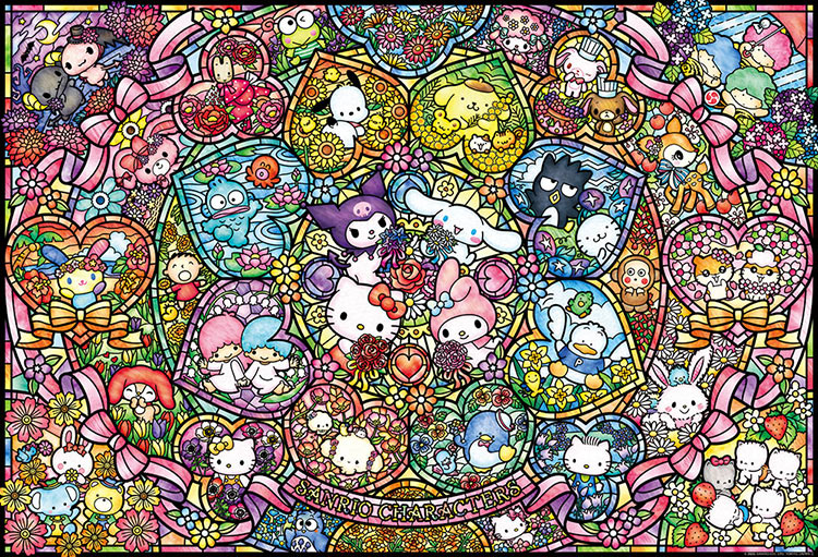 Sanrio -彩色玻璃 1000塊 (49×72cm)