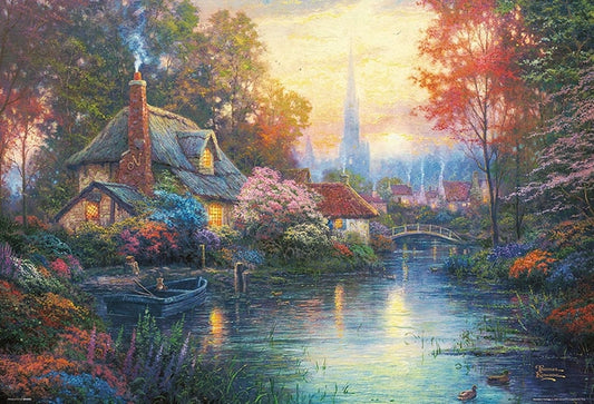 (帆布紋理) Thomas - 花香小屋 1000塊 (49×72cm)