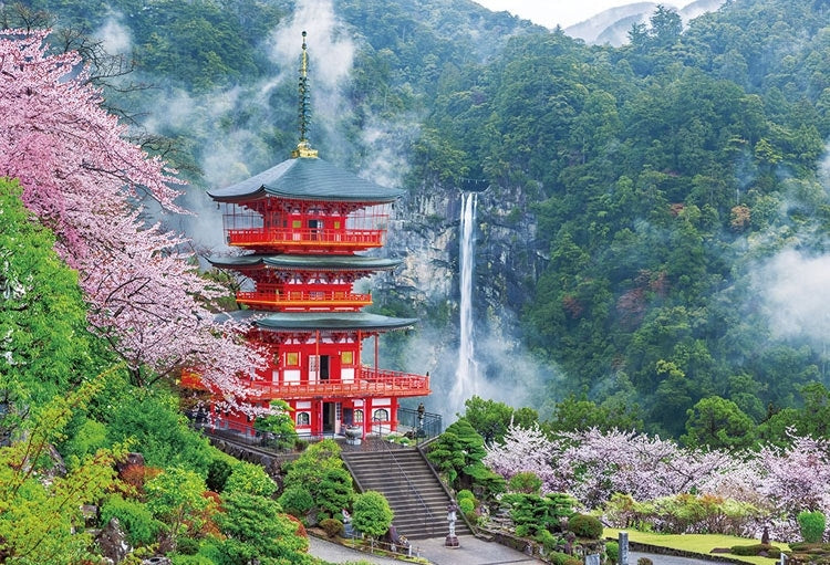 日本風景 - 那智瀑布 1000塊 (49×72cm)