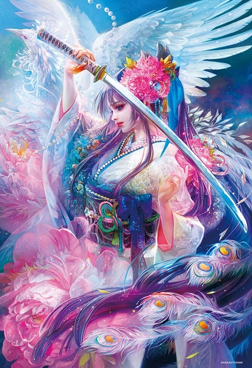 (迷你尺寸) KAZUHA FUKAMI - 鳳凰~光輝之刃之舞~ 1000塊 (26×38cm)