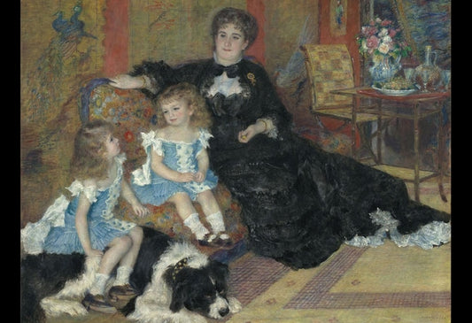 雷諾瓦 - 夏龐蒂埃夫人和她的孩子們 300塊 (26×38cm)