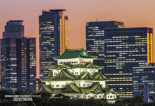 日本風景 - 名古屋城點燈 300塊 (26×38cm)