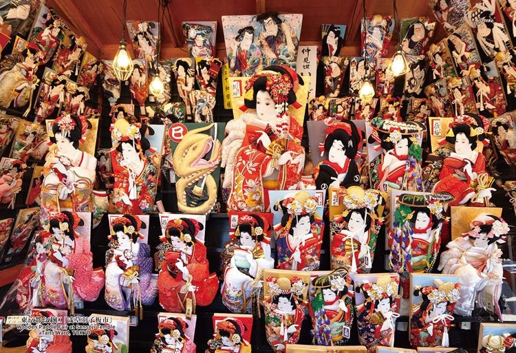 日本風景 - 東京都台東區「淺草羽子板市場」 300塊 (26×38cm)