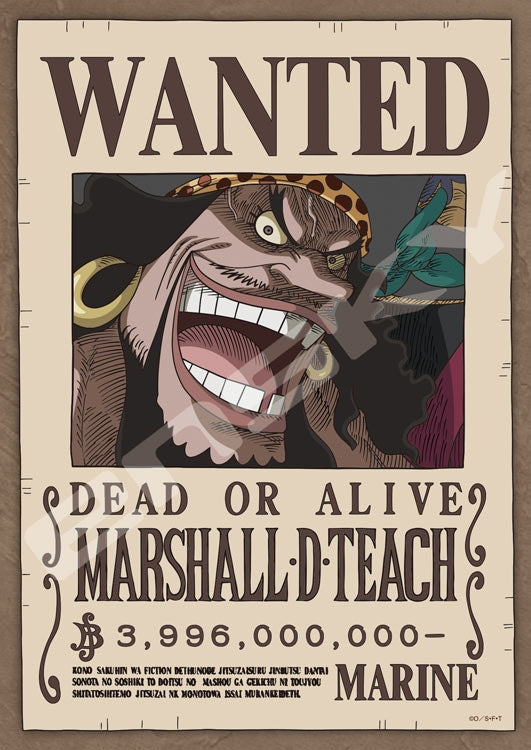 海賊王 - 馬沙路·D·狄切 通緝令 III 208塊 (18.2×25.7cm)