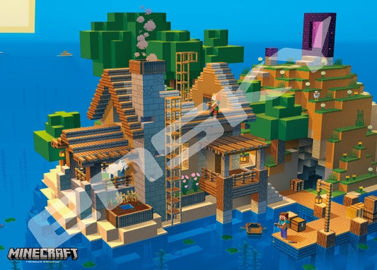 MINECRAFT - 海灘小屋 500塊 (38×53cm)