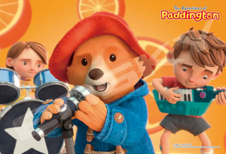 (特大尺寸) 柏靈頓 - 熊熊歷險記 讓我們一起唱歌吧!70塊 (26×38cm)