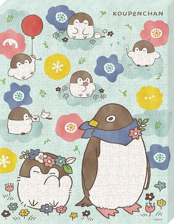 畫布框立體 - KOUPEN CHAN「正能量企鵝」在花田中 366塊