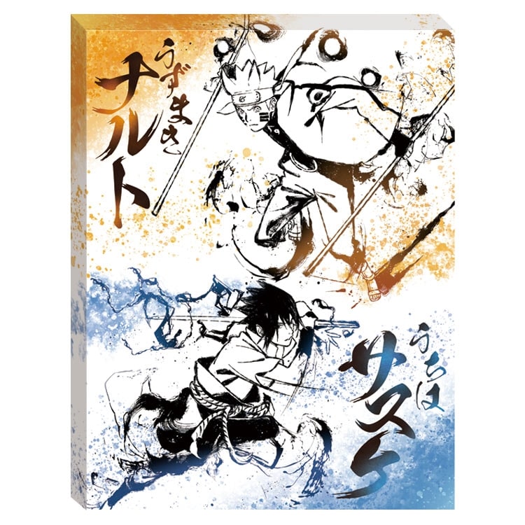 畫布框立體 - 火影忍者 水墨畫鳴人與佐助 366塊