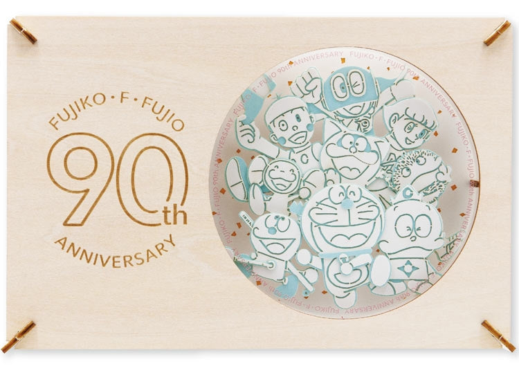 (木質) Paper Theater - 多啦A夢 FUJIKO・F・FUJIO 90周年 (L Size)