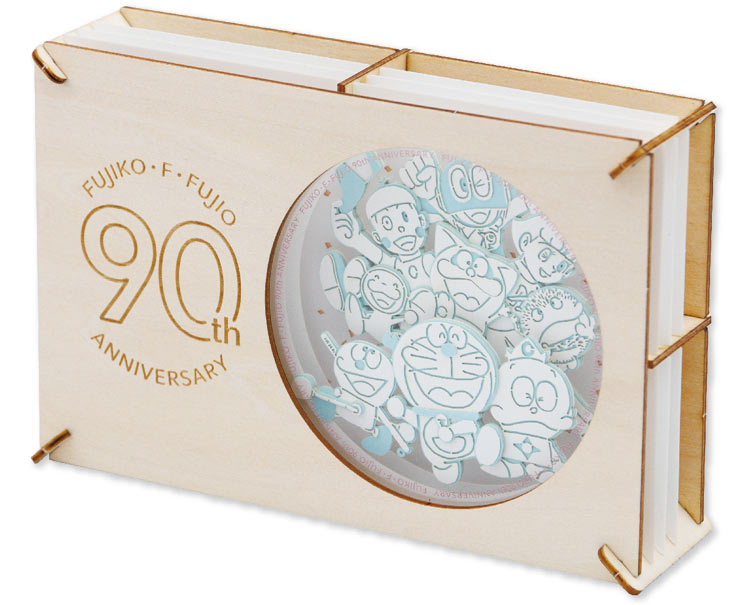 (木質) Paper Theater - 多啦A夢 FUJIKO・F・FUJIO 90周年 (L Size)