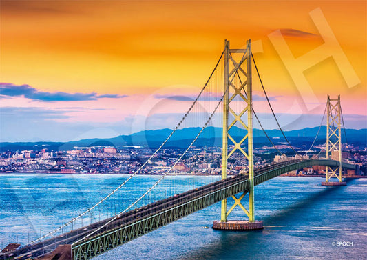 (迷你尺寸)日本風景 - 黃昏的明石海峽大橋  500塊 (18.2×25.7cm)