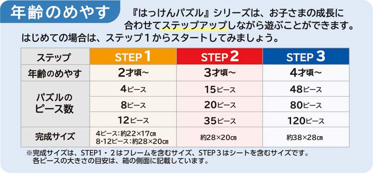 兒童向 - 哈肯拼圖動物 Step 2 15/20/35塊