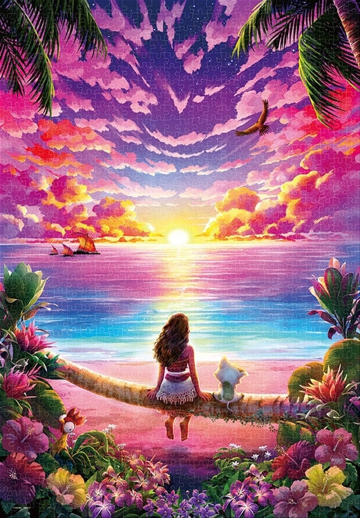 迪士尼 - 魔海奇緣 在遙遠的大海彼岸 1000塊 (51×73.5cm)