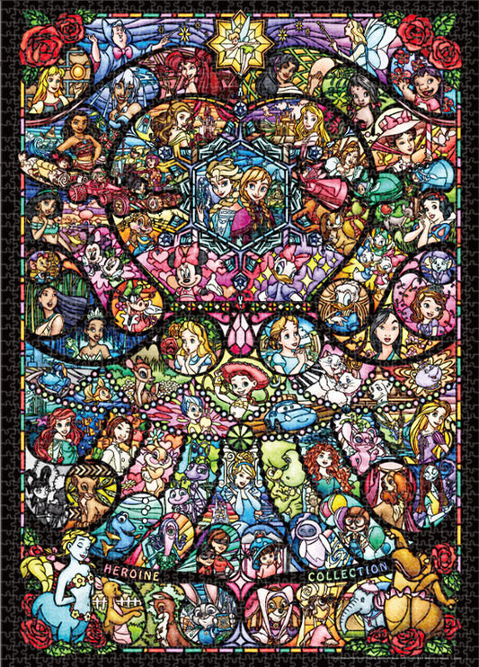 迪士尼 - 迪士尼全女角色彩色玻璃 2000塊 (73×102cm)