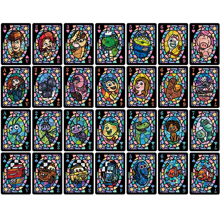 (透明樹脂) 特色撲克牌 - Pixar 人物