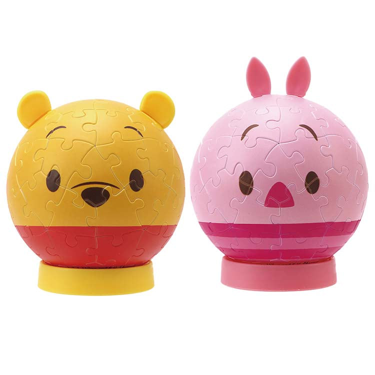 3D 球形拼圖 -小熊維尼和小豬 60塊