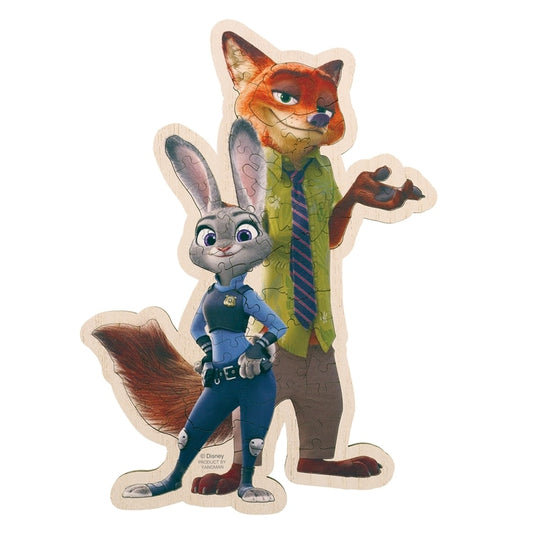 (木質拼圖) 優獸大都會  - Nick & Judy 79塊 (27.3×19.9cm)