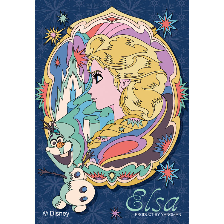 (便攜式拼圖) 迪士尼 - 復古Elsa 魔雪奇緣 70塊 (5.9×8.6cm)