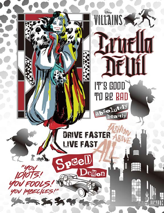 (迷你尺寸)迪士尼 - 黑白魔后 300塊 (16.5×21.5cm)