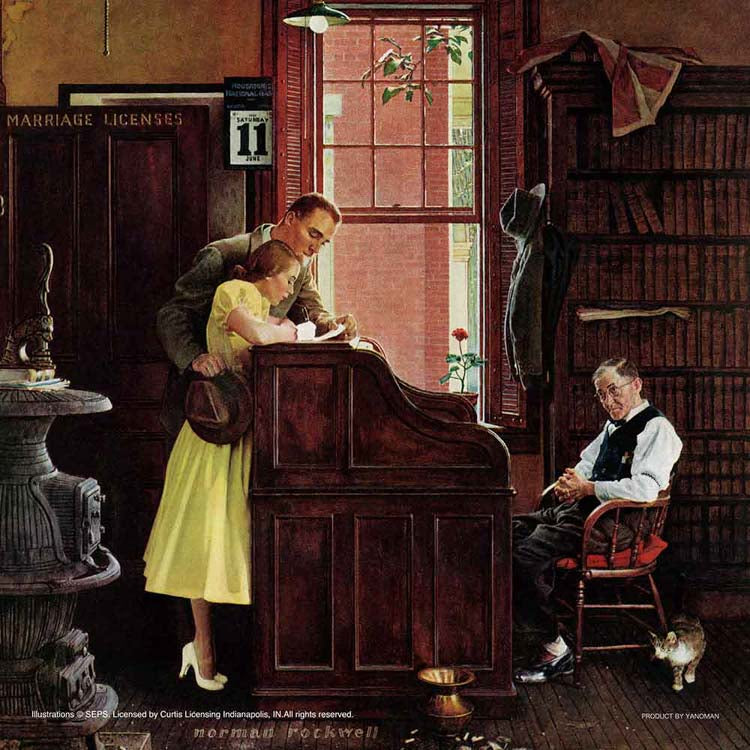 Norman Rockwell - 神聖的一刻 306塊 (25×25cm)