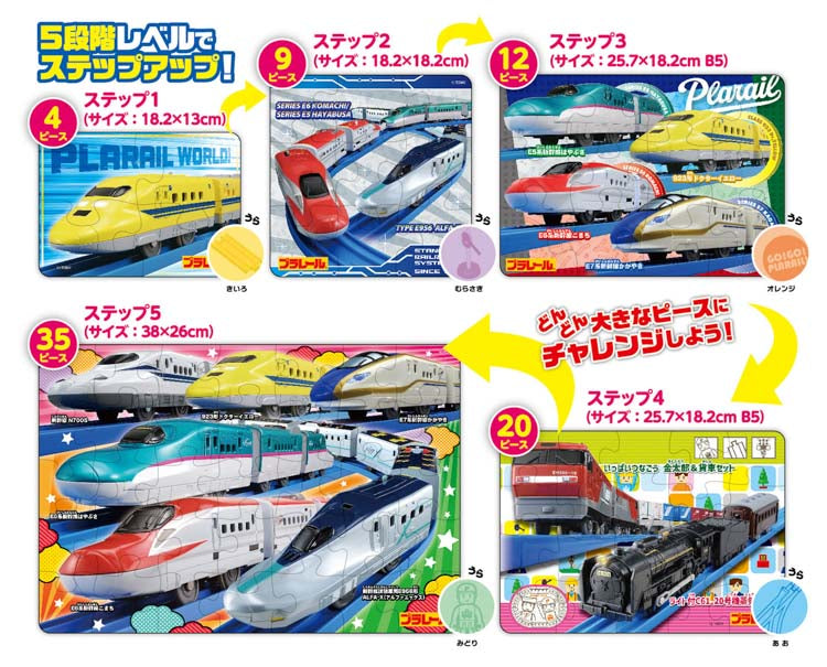 兒童向 - Plarail First Puzzle 新幹線 4/9/12/20/35塊