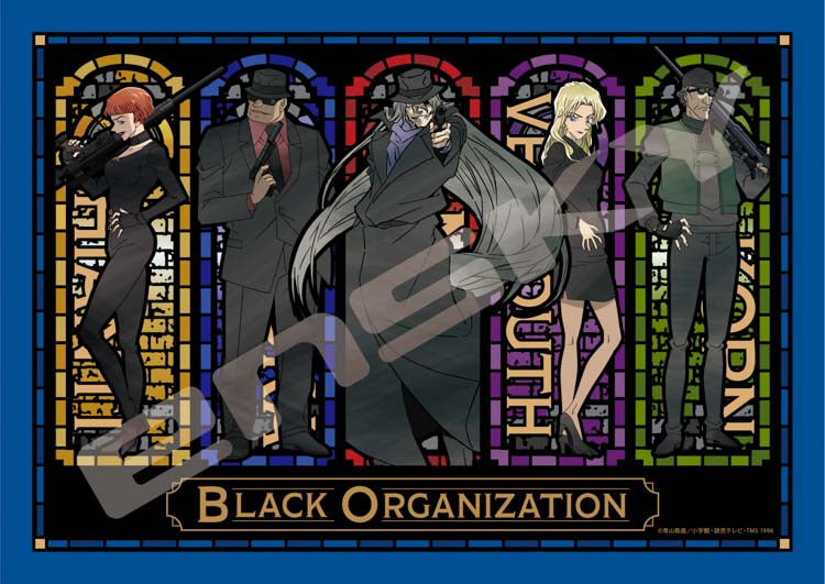 (透明樹脂) 名偵探柯南 - BLACK ORGANIZATION 208塊 (18.2×25.7cm)