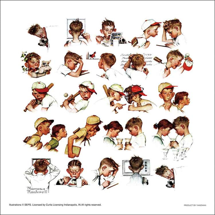 Norman Rockwell - 男孩節 306塊 (25×25cm)