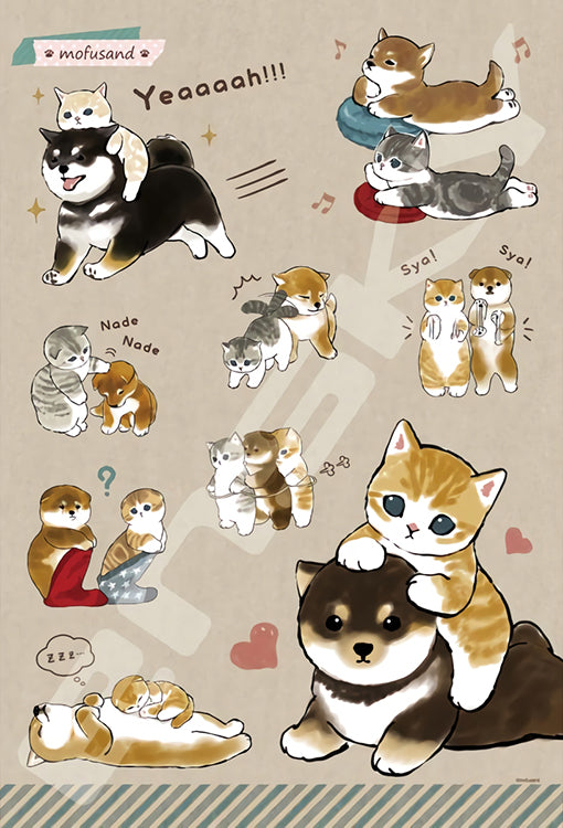 Mofusand - Shiba x Nyan 300塊 (26×38cm)