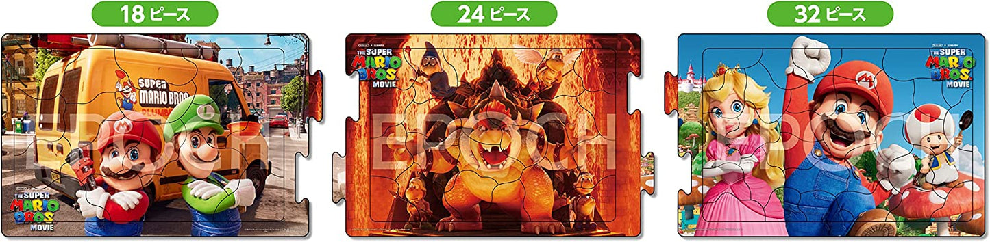 兒童向 - Super Mario 全景拼圖 18/24/32塊 (16.5×74cm)