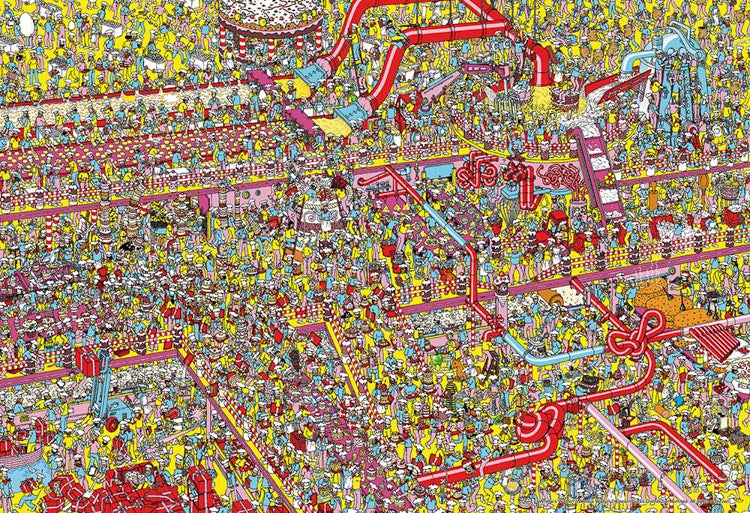 (迷你尺寸) 威利在哪裏? - 甜甜的蛋糕工廠 500塊 (26×38cm)