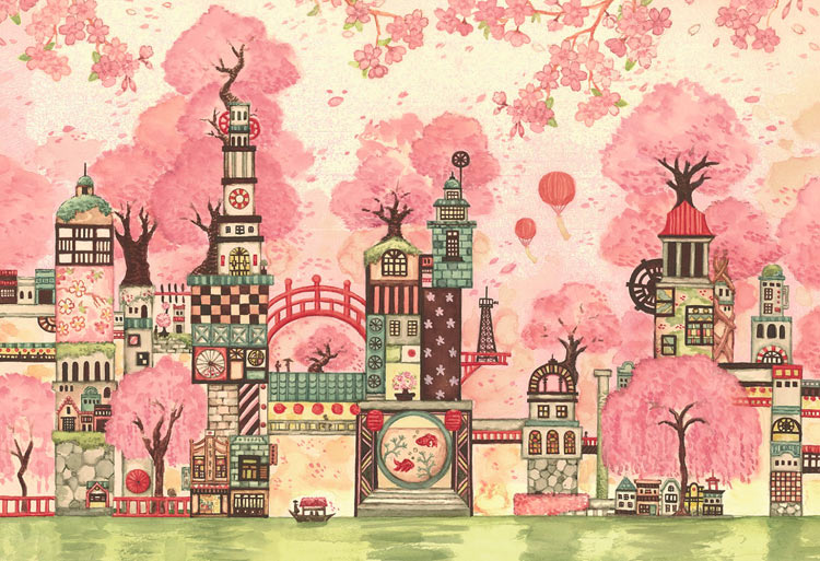 西村典子 - 櫻町第三十四大街 300塊 (26×38cm)