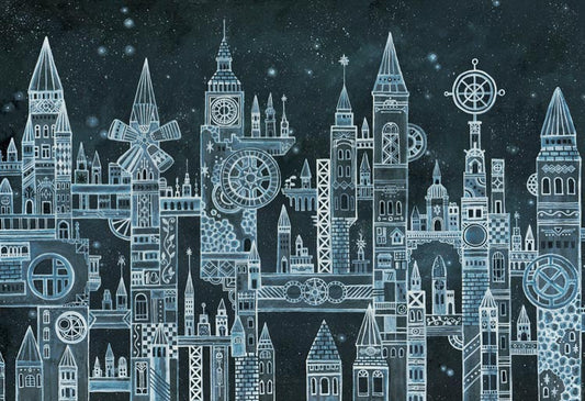 西村典子 - 遙遠星系的玻璃城市 300塊 (26×38cm)