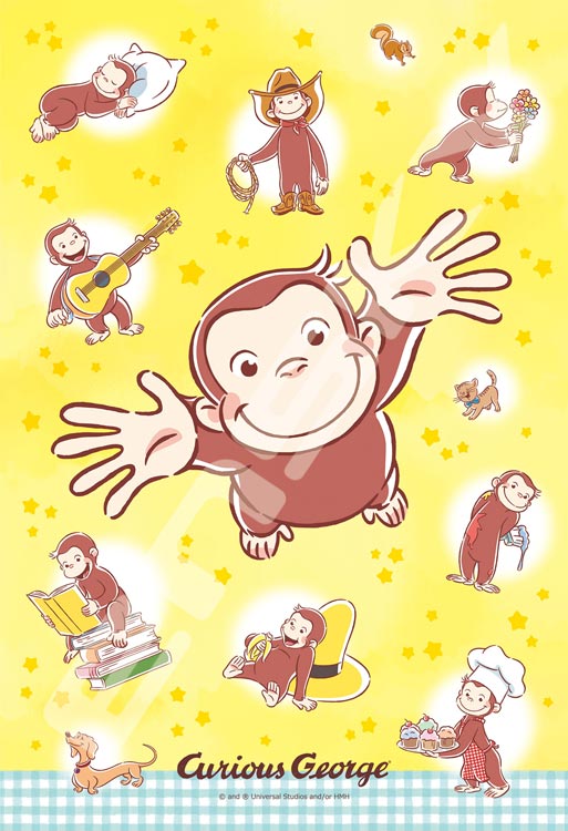 (特大尺寸) 好奇喬治 - 很多喬治 108塊 (26×38cm)