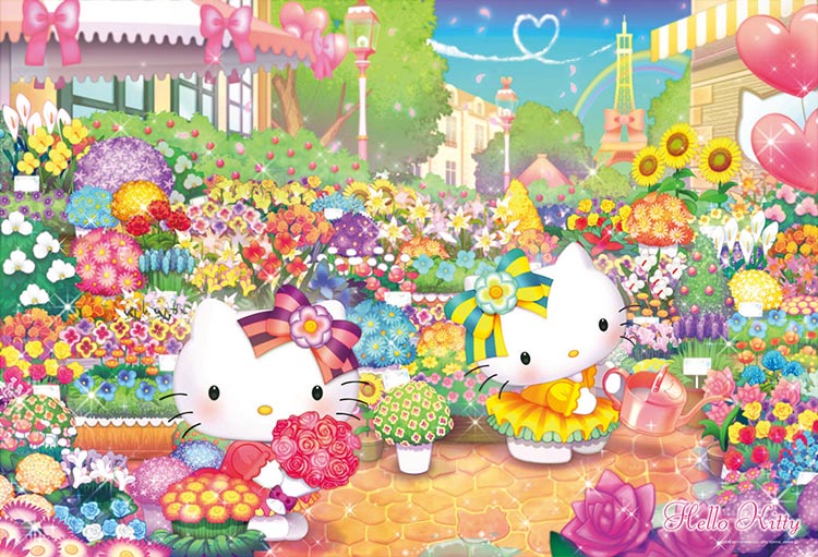 Sanrio - Hello Kitty逛花市集 1000塊 (49×72cm)