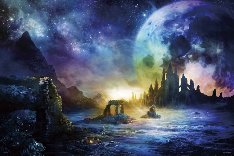 (夜光) 齋藤亮太 - 混沌初開 1000塊 (50×75cm)