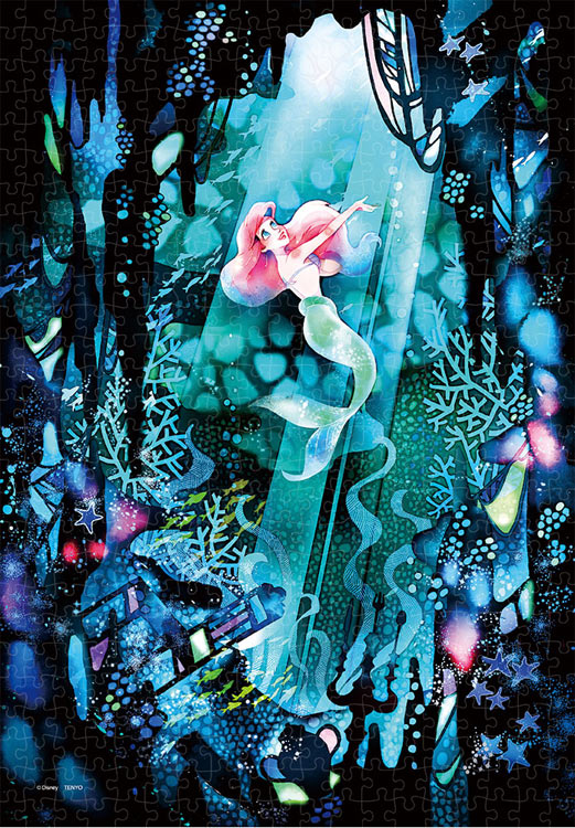 (透明樹脂) 小魚仙 - 陽光閃耀下的大海 500塊 (25×36cm)