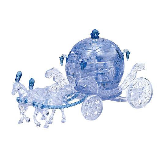 水晶立體 - 皇家粉藍玫瑰馬車 67塊