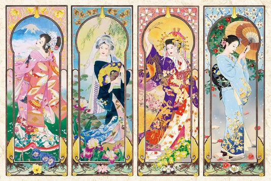 (迷你尺寸) 森田春代 - 四季美人 2016塊 (50×75cm)