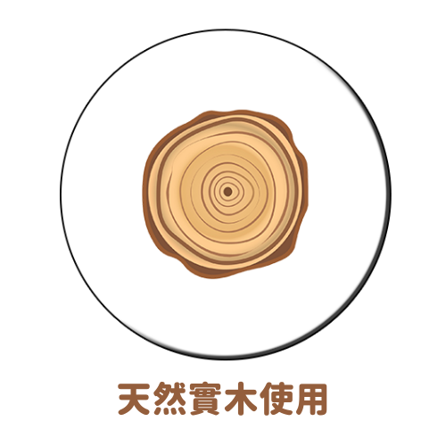 厚實平角實木框 白色 - 25×36cm