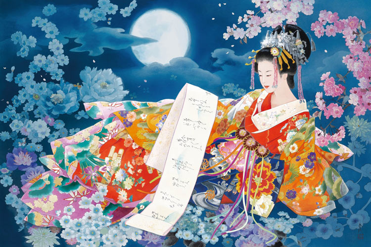 (夜光) 森田春代 - 夢月夜 1000塊 (50×75cm)