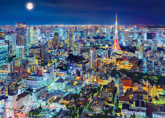 (迷你尺寸) 日本風景 - 東京夜景 2000塊 (38×53cm)