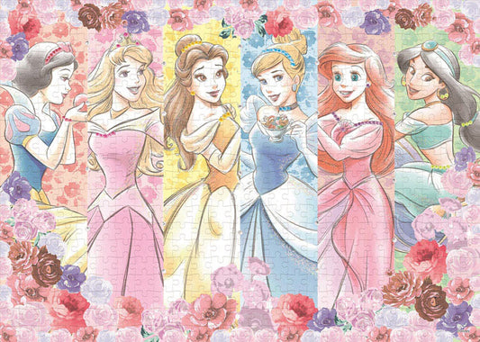 (手作裝飾) 迪士尼 - 迪士尼公主盛放 500塊 (38×53cm)