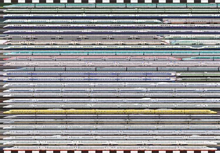 其他類 - 歷代新幹線大集合 1000塊 (51×73.5cm)