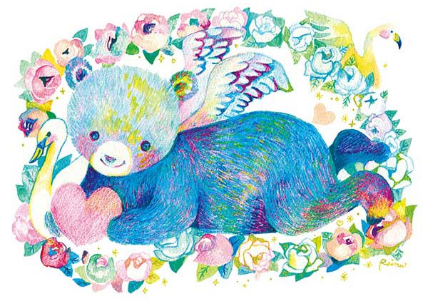 佐藤玲奈 - 快樂的小熊 300塊 (26×38cm)